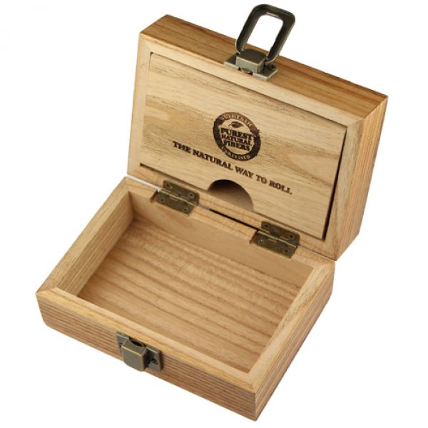 RAW WOODEN Rolling BOX