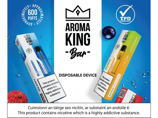 Aroma King Disposable Vape 600 Puff - 20mg Silver Smoke D15 Aroma King Disposable Vape 600 Puff - 20mg Silver Smoke D15