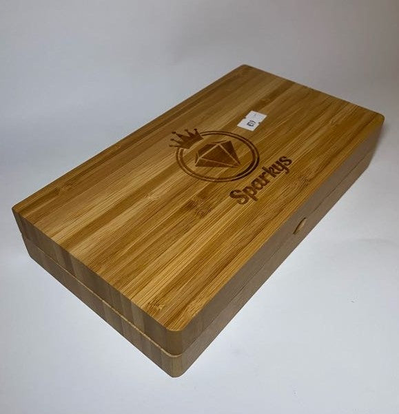 Sparkys Magnetic Wooden Rolling Flip Tray