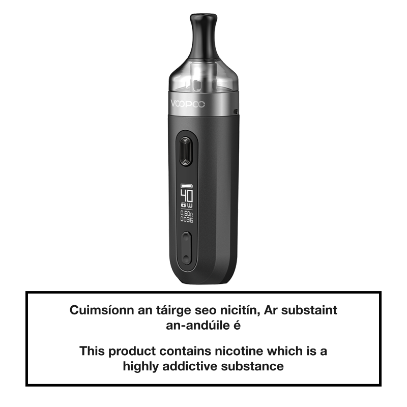 Voopoo V-SUIT Pod Vape Kit Silver Smoke D15 Voopoo V-SUIT Pod Vape Kit Silver Smoke D15