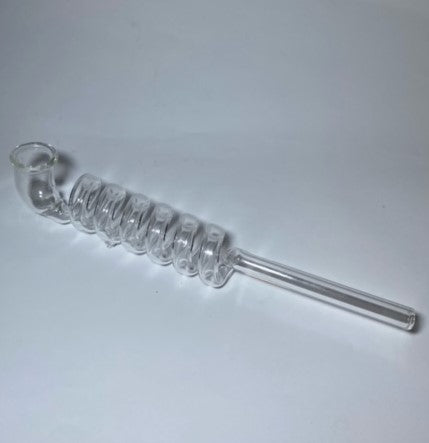 large spiral 10cm glass pipe