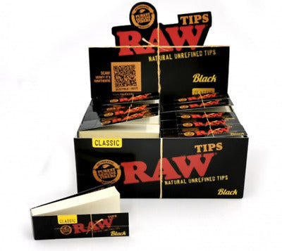 Raw black tips