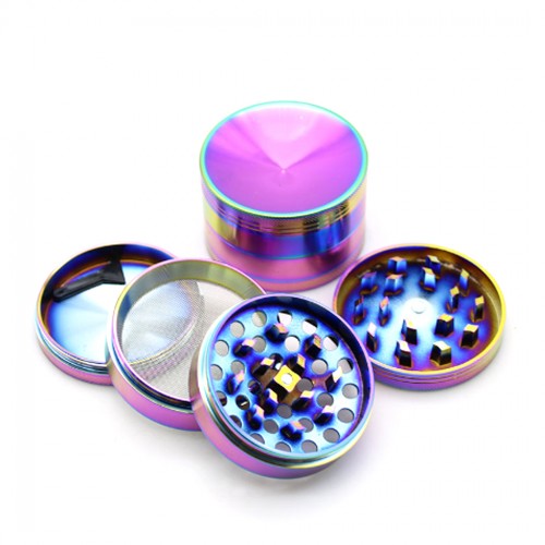 4 Part 40mm Concave Rainbow Purple Grinder