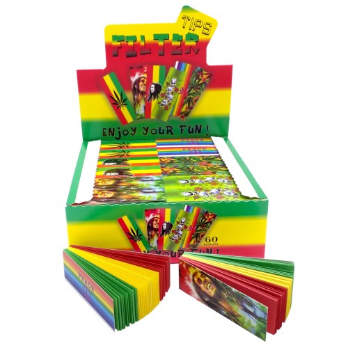 Bob Marley Rasta Theme Filter Tips