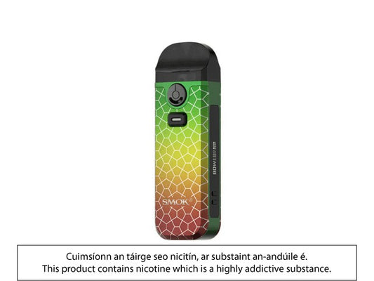 Vape Smok Nord 4 Rasta Green Armour color