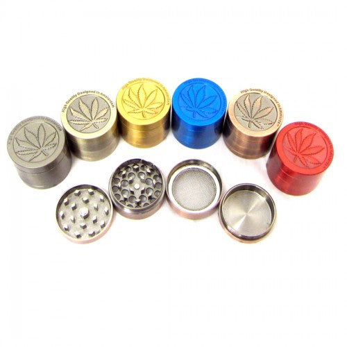 4 Part 30mm 3D Leaf Mini Grinder